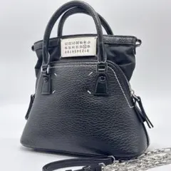 美品✨ メゾンマルジェラ　ショルダーバッグ　5ac チェーン 2way ブラック