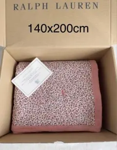 POLO ラルフローレン　ブランケット　花柄 片面ガーゼ生地　シングル