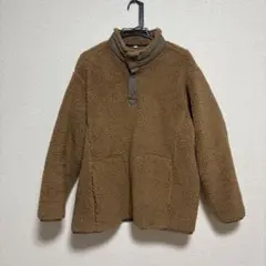 ユニクロ×ホワイトマウンテニアリング　フリースプルオーバー　ブラウン　L