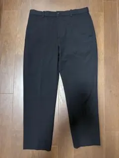 ユニクロ　UNIQLO EZYアンクルパンツ（ウールライク) ブラック　M