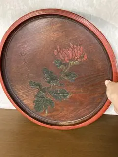 烏城彫　鎌倉彫？菊　大盆 烏城彫 鎌倉彫？菊 大盆 - メルカリ