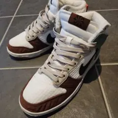 Nike Dunk High ホワイト/ブラウン/グリーン