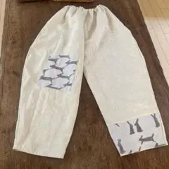 ミナペルホネン 新作もんぺ イージーパンツ ハンドメイド リネン 100