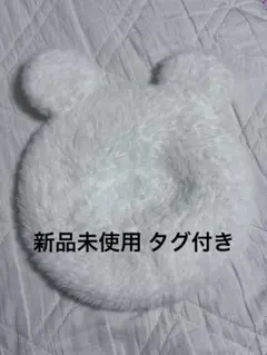 ディズニー ミッキー ベレー帽 ホワイト 白