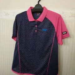 TSP ポロシャツ ネイビー/ピンク【未使用に近い】