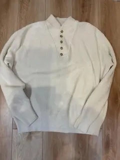 LLBean 70s USA製 ヘンリーネック ニット