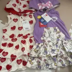 大幅値下げ！【90cm】BABYDOLL ハート柄デイジー ワンピース