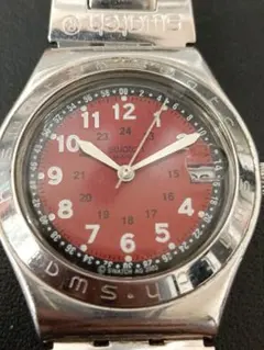 Swatch IRONY　アナログ 腕時計 赤　スウォッチ　レディース　シルバーのサムネイル