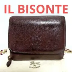 イルビゾンテ　IL BISONTE　二折り財布　ダークブラウンのサムネイル