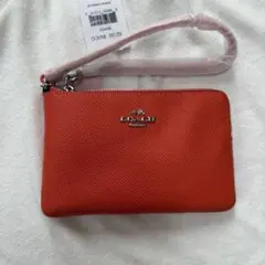 COACH コーチ ポーチ リストレット 52392 オレンジ