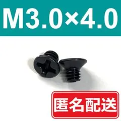 《2本〜本数指定OK》M3.0×4　皿頭　小ネジ　mm　ヘッドホン　ビス　4.0