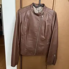 CECIL McBEE ブラウンレザージャケット