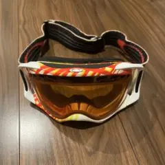 OAKLEY スノーゴーグル ホワイト オレンジミラー - メルカリ
