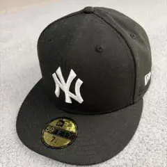New Era 59FIFTY ブラック キャップ 7 1/4