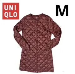 UNIQLO.ウルトラライトダウン.レディース.キルティングコート.ボルドー.M