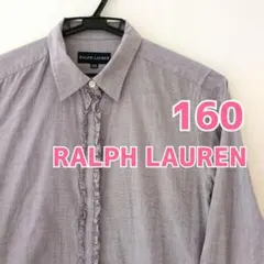RALPH LAUREN ラルフローレン フロントフリルダンガリーシャツ
