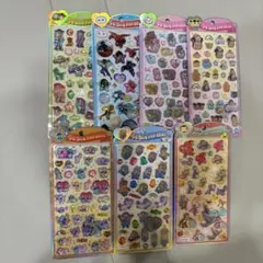 新作　うるちゅるポップシール　7枚セット　ミニオン　スティッチ　ディズニー