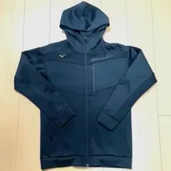 【美品】ミズノプロ ストレッチスウェットフーディ パーカー ブラック Lサイズ