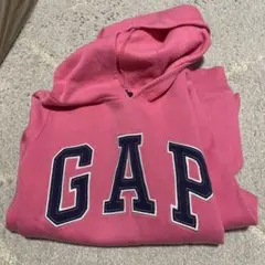 【古着】90s OLD GAP ピンク パーカー ロゴドン y2k