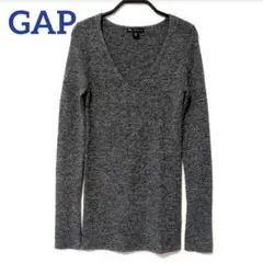GAP❤️グレー メリノウールVネックニット 長袖セーター レディースXSサイズ