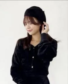 LAVANDAラバンダ 宇野実彩子 ニットベレー ブラック