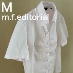 m.f.editorial タカキュー レディース 半袖シャツ M ピンクのサムネイル