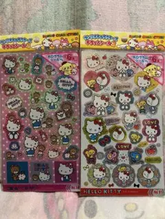 ハローキティ　シール　２種類セット　ホログラムシール　サンリオ　Kitty