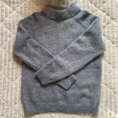 グレー ウールセーター M