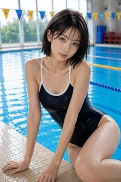 AIアート 水着美女 高品質 L判ポスター