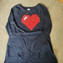 最終価格　未使用　GAP　ネイビー 長袖カットソー ハート刺繍
