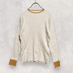 フォクシー ニット M相当 アイボリー リブ 配色 個性的のサムネイル
