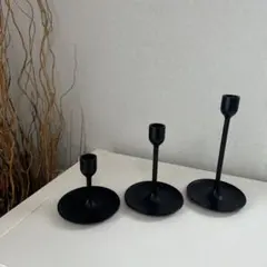インテリア⭐︎ブラックキャンドルスタンド3点セット
