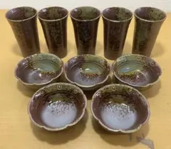 【食器セット】カップ×5 小鉢×5 焼物 工芸品 陶芸