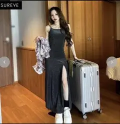 shoko アベイル　コラボ　カップ付きチェーンワンピース