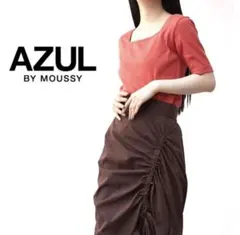 MOUSSY 2way リブ 半袖 Tシャツ オレンジ Mサイズのサムネイル