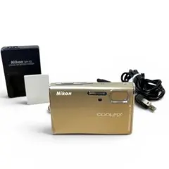 Nikon COOLPIX S52 ゴールド デジタルカメラ ニコン　ジャンクのサムネイル