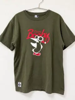 CHUMS チャムス 半袖Tシャツ カーキ Lサイズ
