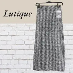Lutique ナロースカート 柄スカート 秋冬生地