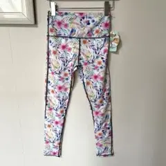 ヨガフィッネス用ハイウェストレギンス　フラワー　Ｍサイズ 水陸両用　#58のサムネイル