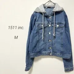 フード付きデニムジャケット M レディース カジュアル ショート丈