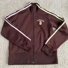 adidas トラックジャケット　ブラウン ジャージ 3
