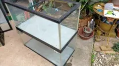 900×450×450㎜ガラス水槽 ブラックシリコン フランジ加工付き 未使用品 2025年最新】水槽900 450 450の人気アイテム - メルカリ