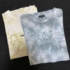 【2枚組美品】メンズ　Tシャツ　トップス　タイダイ柄