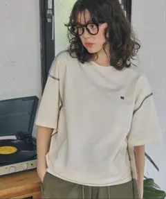 MONO-MART アイボリー 半袖Tシャツ FREEサイズのサムネイル