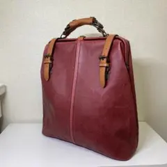 新品 木和田 豊岡鞄 ダレスリュック 2way キャメル レザー A4 日本製 木和田 豊岡鞄 ダレスリュック レッド レザー A4可能 がま口 - メルカリ