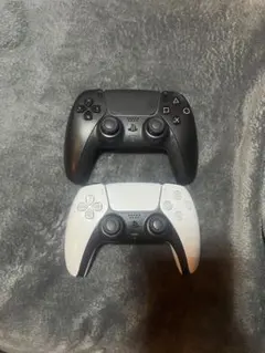 PS5 ワイヤレスコントローラー ブラック ホワイト セット