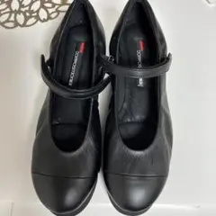 コンポジション9 厚底コンフォートフラットシューズ　ストラップ付　24.5㎝