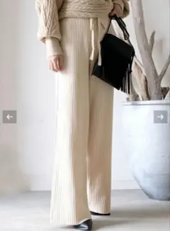 ★新品タグ付き♡aquagarageリブニットパンツ★