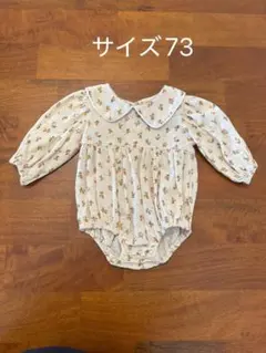 花柄ロンパース サイズ73 女の子ベビー服 ロンパース
