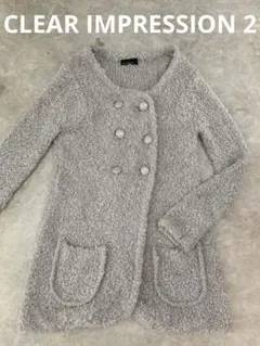 クリアインプレッション　ふわふわモヘヤコート　サイズ2